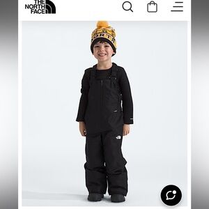 The North Face Freedom Insulated Bibs Black Toddler Unisex 3T